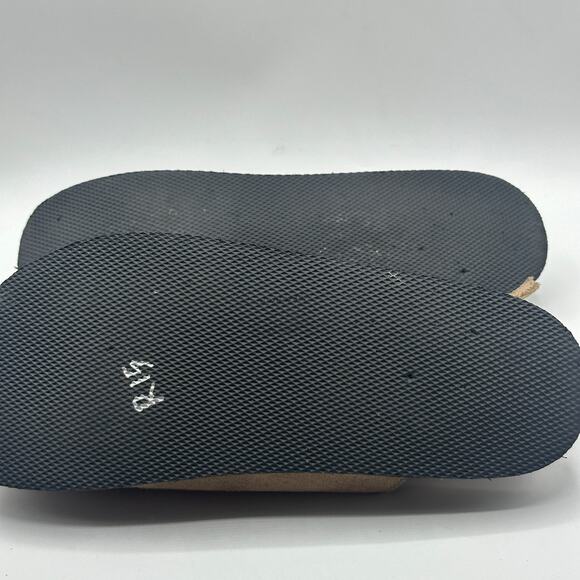 ANTHROPOLOGIE x PILCRO Suede Leather Slingback Mules Tan Taupe Sz 40/10 - Picture 7 of 8